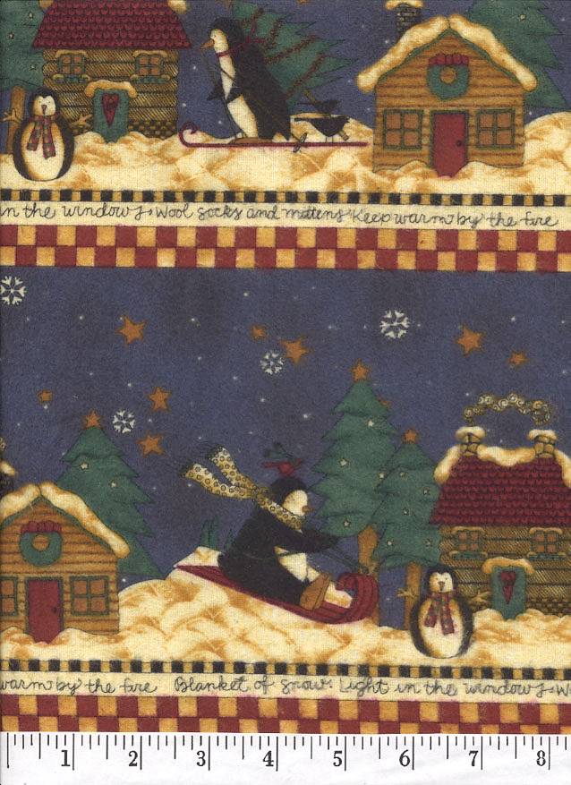 Debbie Mumm is at her best with a cute penguin and his celebration of winter and Christmas.