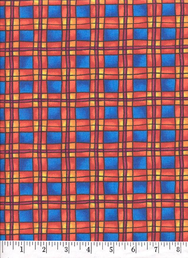 WOW!! This is a very bright plaid flannel fabric.