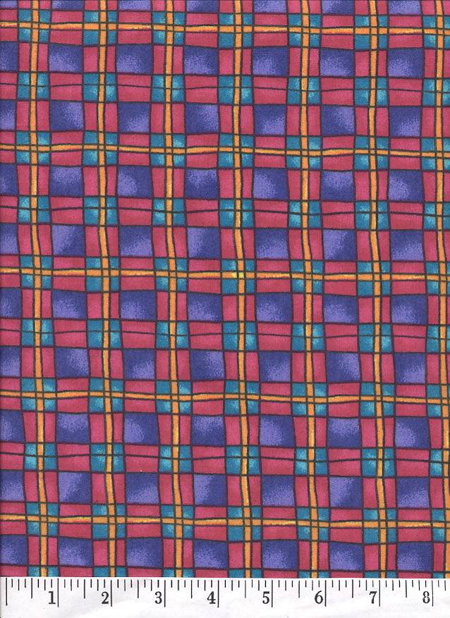 WOW!! This is a very bright plaid flannel fabric.