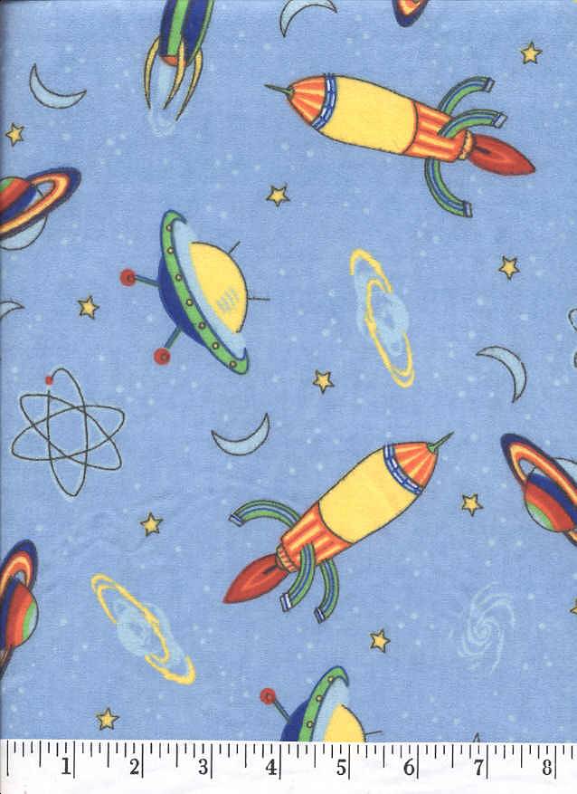 Little faires fly around on this super soft flannel.