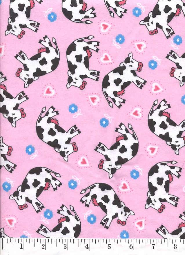 Cows on pink Background