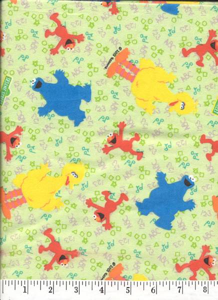 Here is a fabric from some of your favorite Sesame Steet characters.