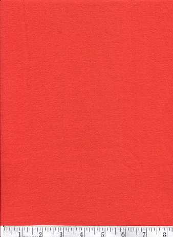 Bright red and super soft flannel fabric for use in your next quilt.