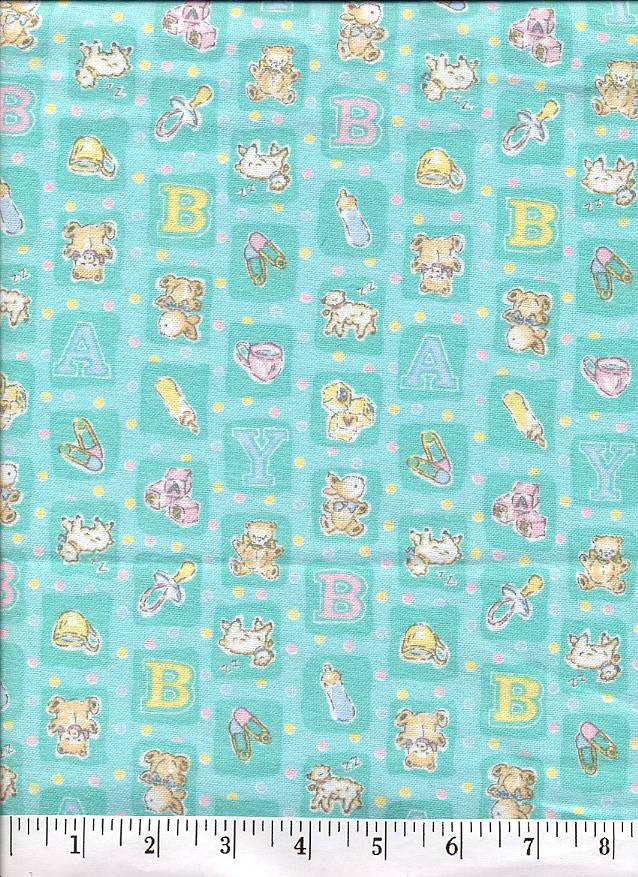 Soft flannel fabric in a wonderfully soft aqua color.