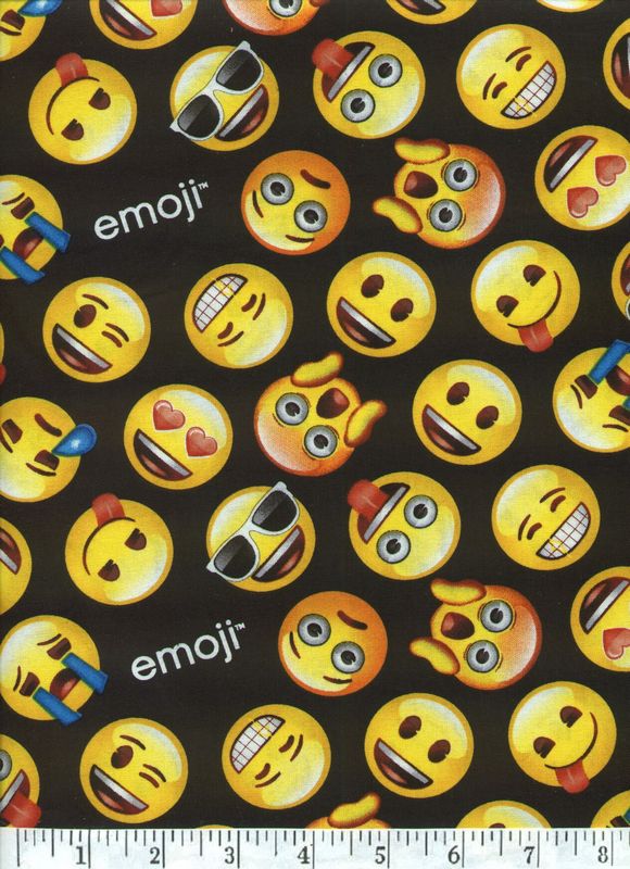 Emoji - Cute emojis on a black background for your favorite techie.