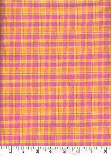 This stunning plaid is in  Hot Pink & Bright Orange.